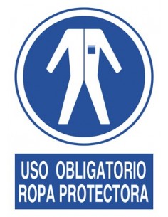 SEÑAL USO OBLIGATORIO ROPA PROTECTORA o37