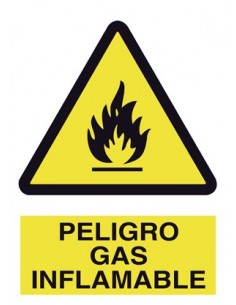 SEÑAL PELIGRO GAS INFLAMABLE A41