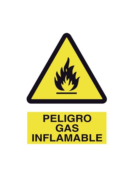 SEÑAL PELIGRO GAS INFLAMABLE A41