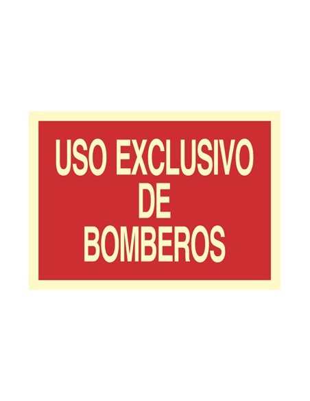 SEÑAL USO EXCLUSIVO DE BOMBEROS so54