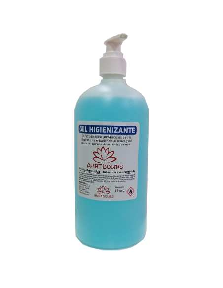 Botella de 1 litro de gel hidroalcohólico COVID-19