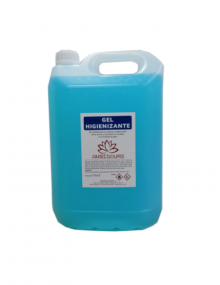 Garrafa de 5 litros de gel hidroalcohólico COVID-19